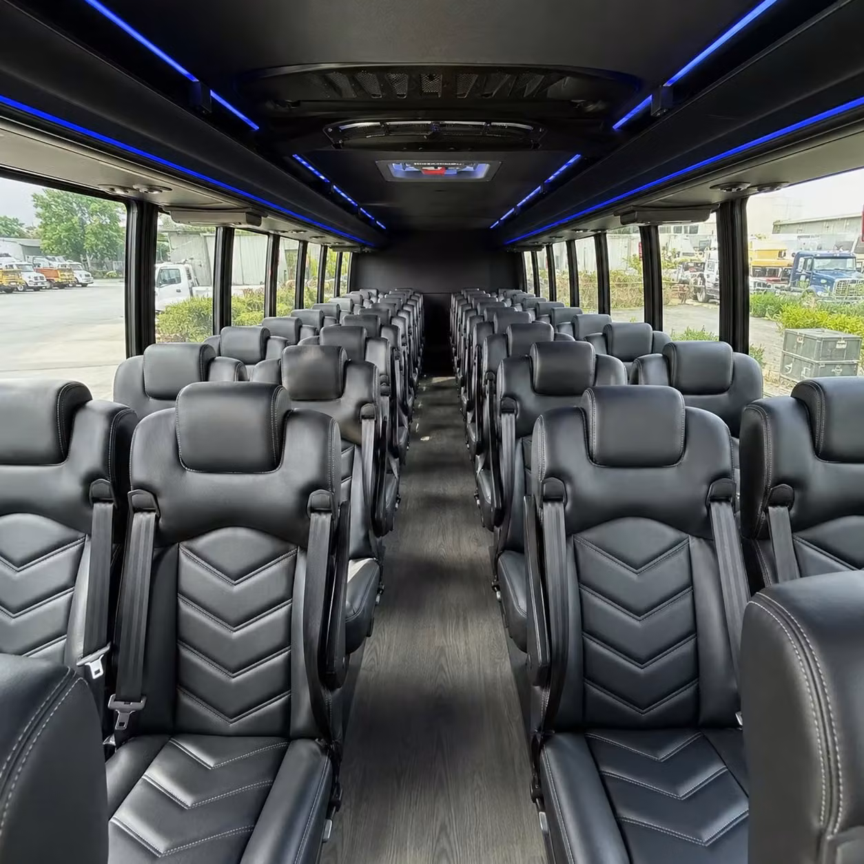 28 passenger minibus interior