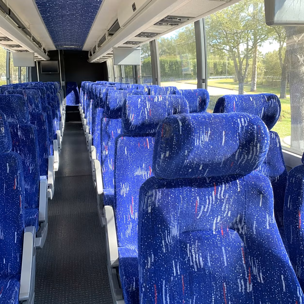 cary charter bus interior